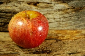 photographie de la nature morte: un pomme