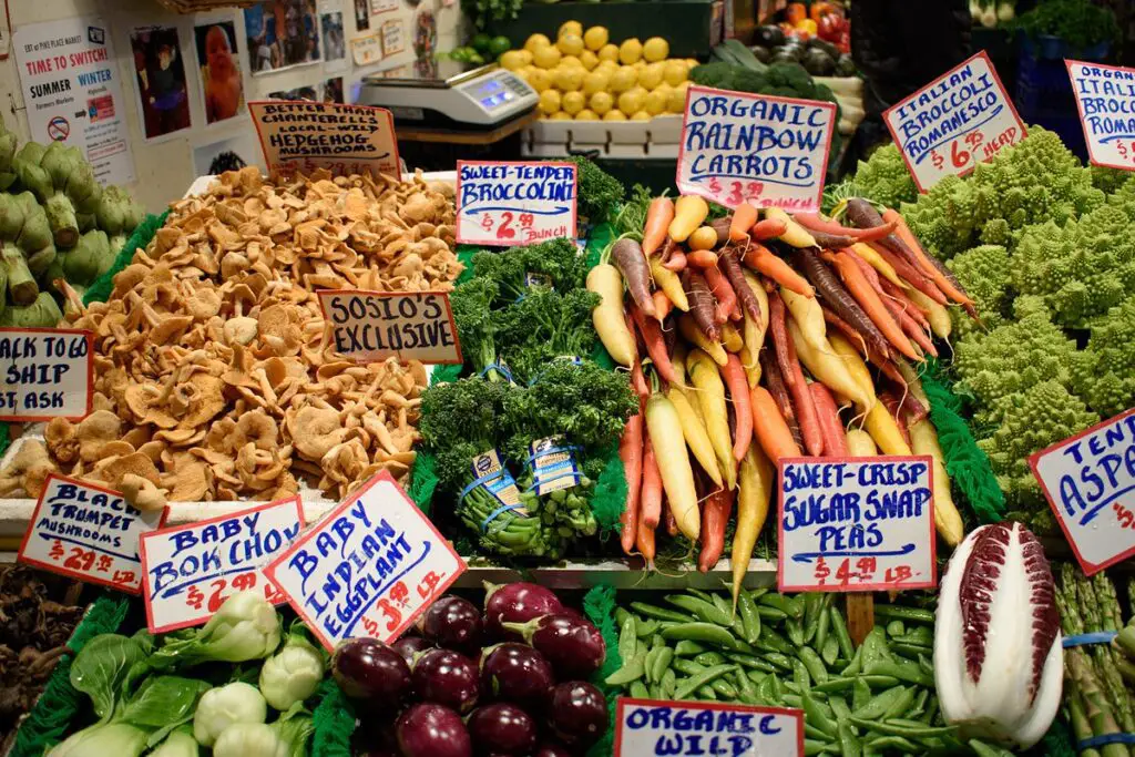 étalage légumes
