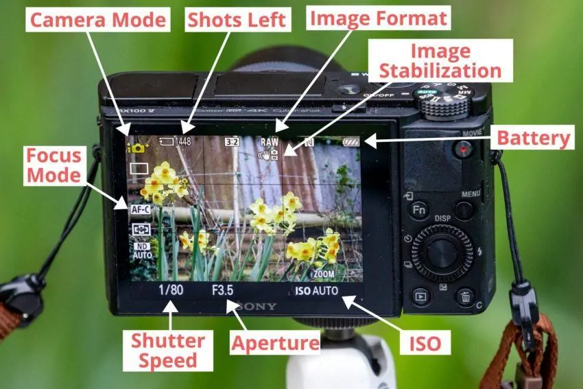 Compact-camera-on-screen